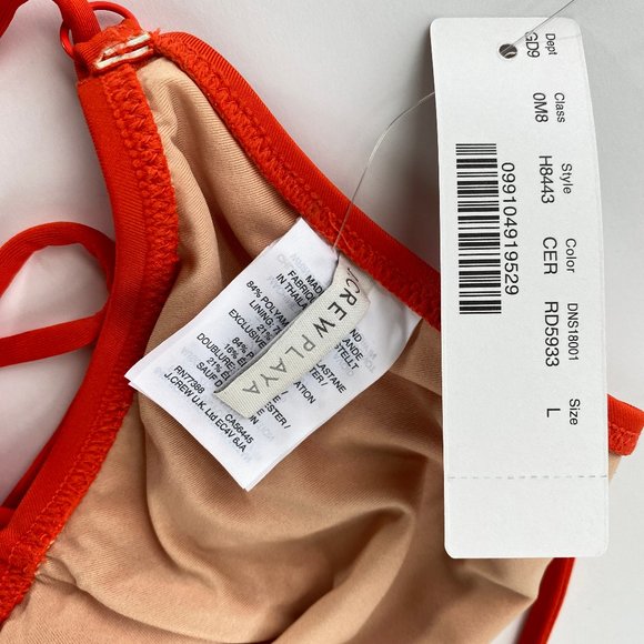 NWT Playa Collection Maui Ruffle Bikini Set, Cerise Red - Picture 8 of 8